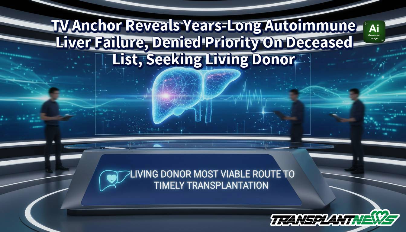 TV Anchor Reveals Years-Long Autoimmune Liver Failure, Denied Priority On Deceased List, Seeking Living Donor