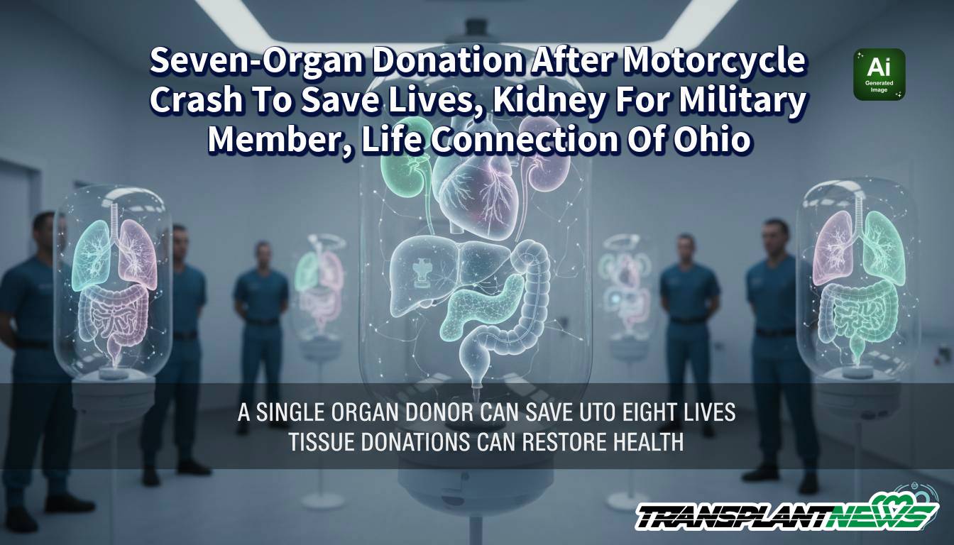 Seven-Organ Donation After Motorcycle Crash To Save Lives, Kidney For Military Member, Life Connection Of Ohio