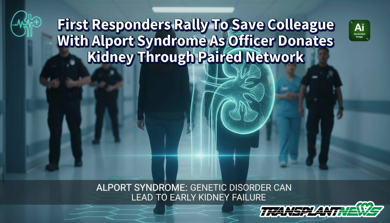 First Responders Rally To Save Colleague With Alport Syndrome As Officer Donates Kidney Through Paired Network