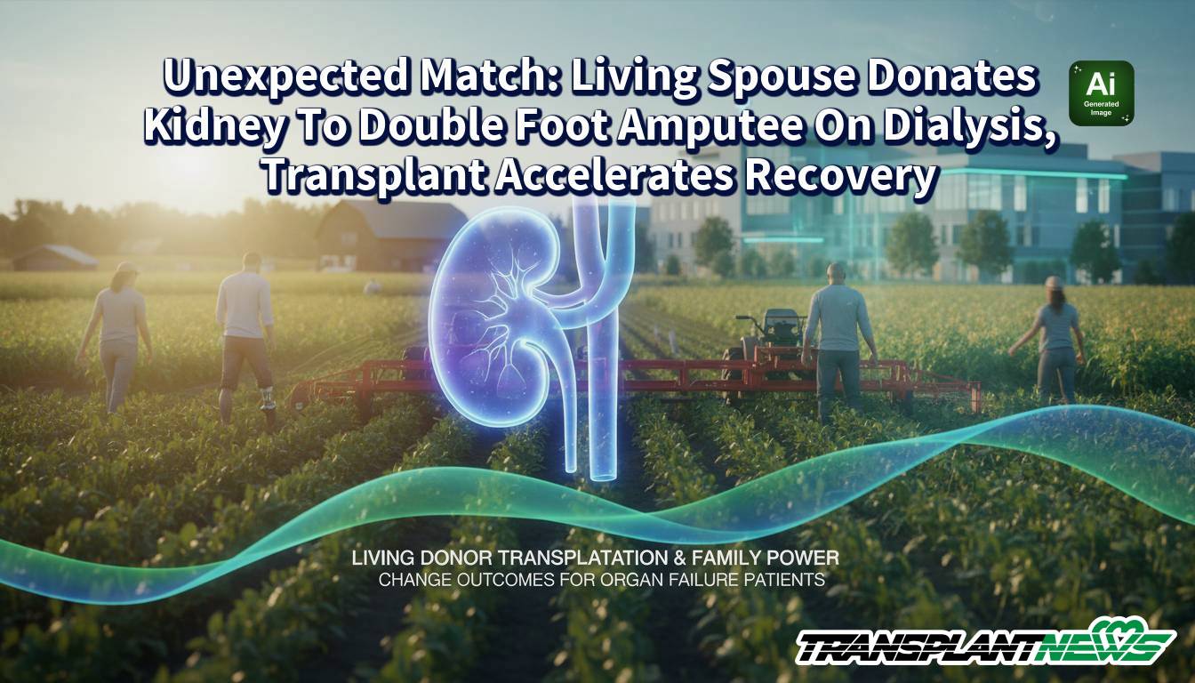 Unexpected Match: Living Spouse Donates Kidney To Double Foot Amputee On Dialysis, Transplant Accelerates Recovery