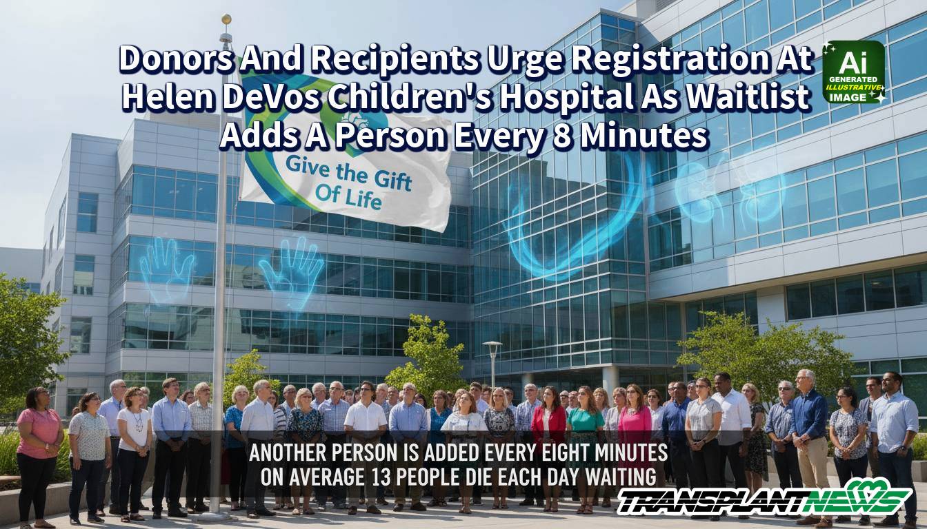 Donors And Recipients Urge Registration At Helen DeVos Children's Hospital As Waitlist Adds A Person Every 8 Minutes