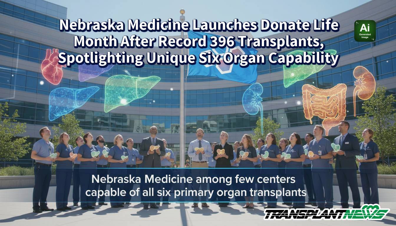 Nebraska Medicine Launches Donate Life Month After Record 396 Transplants, Spotlighting Unique Six Organ Capability