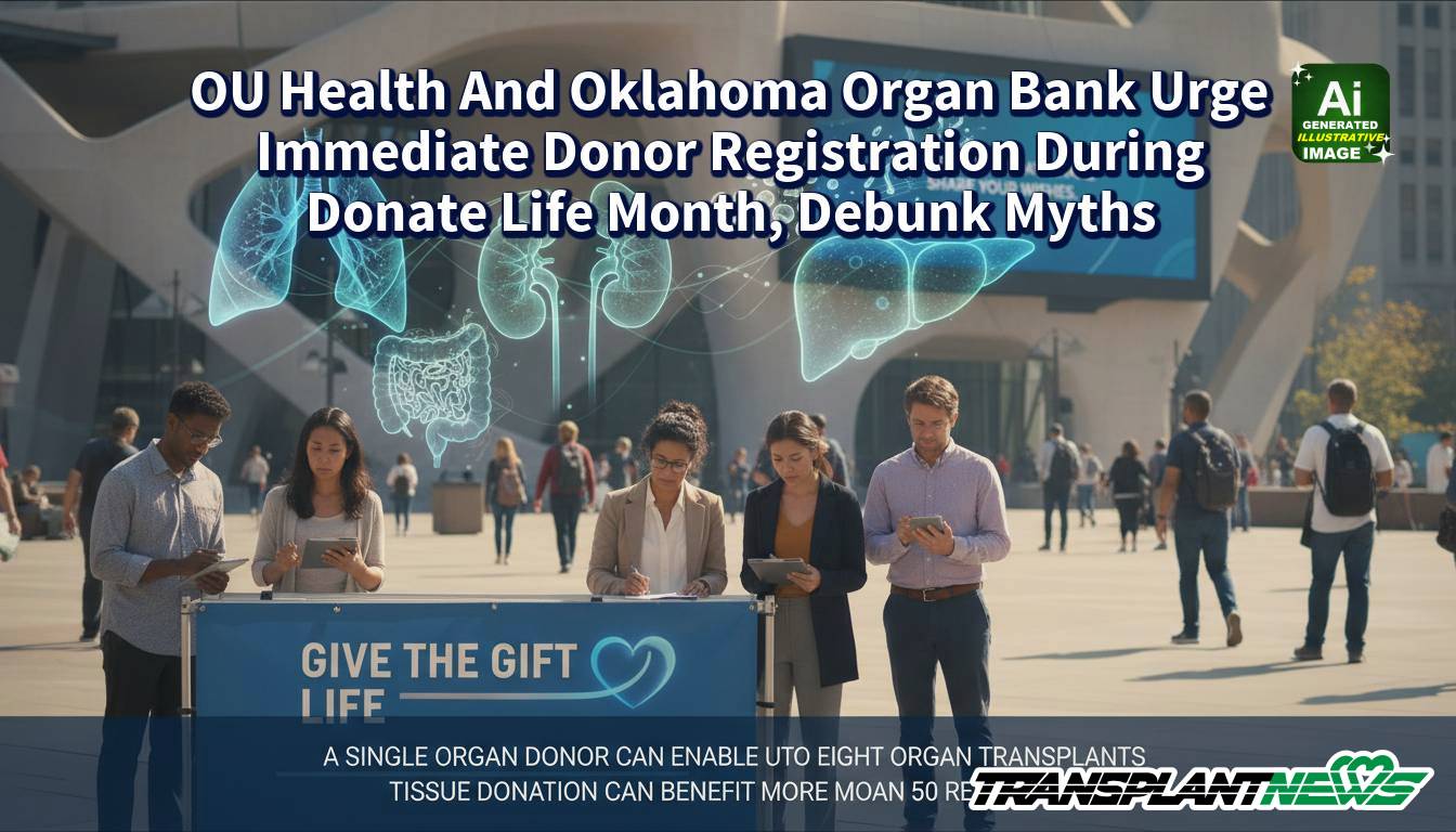 OU Health And Oklahoma Organ Bank Urge Immediate Donor Registration During Donate Life Month, Debunk Myths