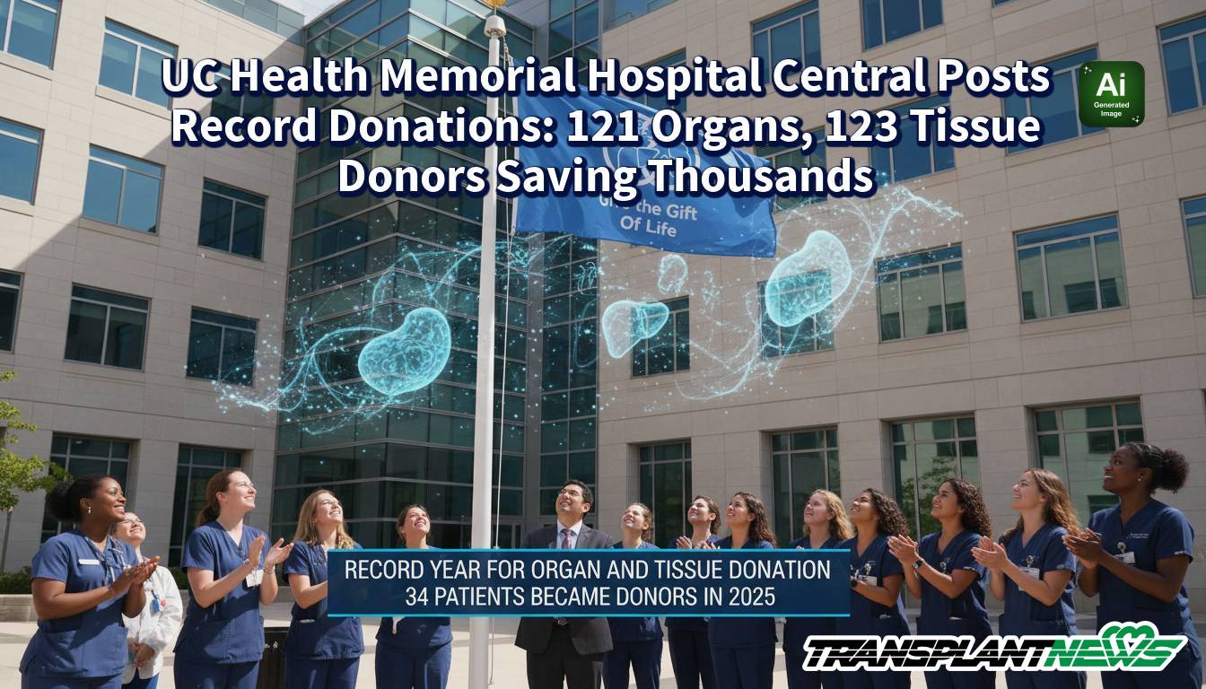 UC Health Memorial Hospital Central Posts Record Donations: 121 Organs, 123 Tissue Donors Saving Thousands