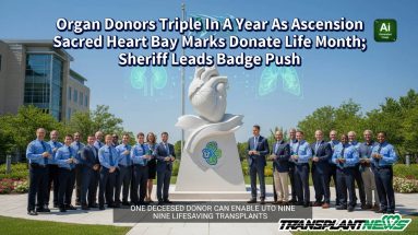 Organ Donors Triple In A Year As Ascension Sacred Heart Bay Marks Donate Life Month; Sheriff Leads Badge Push