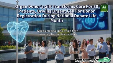 Organ Donor’s Gift Transforms Care For 88 Patients, Driving Urgent Call For Donor Registration During National Donate Life Month