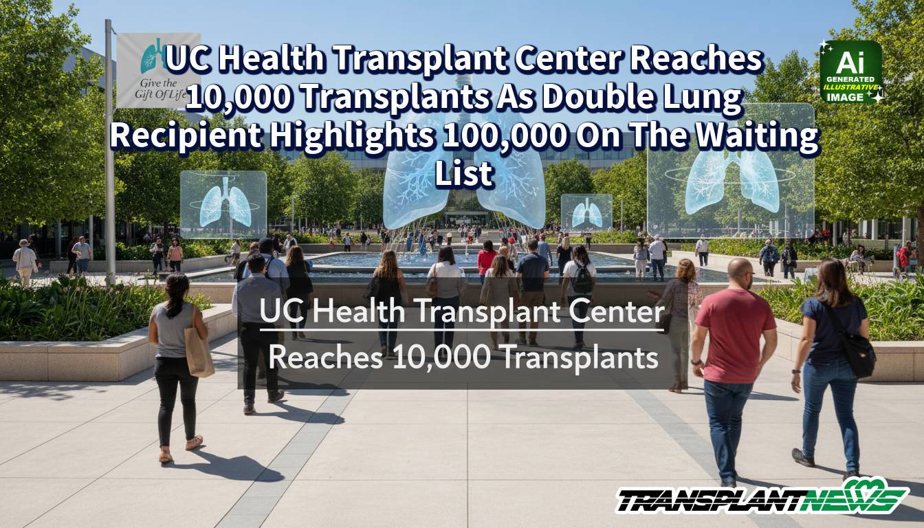 UC Health Transplant Center Reaches 10,000 Transplants As Double Lung Recipient Highlights 100,000 On The Waiting List