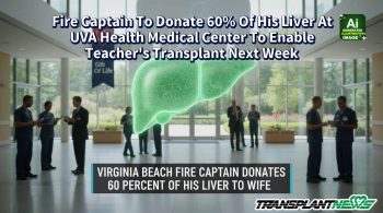 Fire Captain To Donate 60% Of His Liver At UVA Health Medical Center To Enable Teacher’s Transplant Next Week