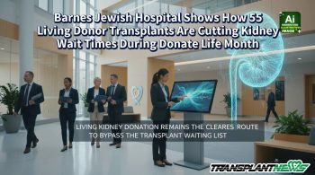 Barnes Jewish Hospital Shows How 55 Living Donor Transplants Are Cutting Kidney Wait Times During Donate Life Month