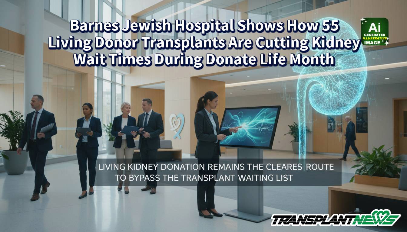Barnes Jewish Hospital Shows How 55 Living Donor Transplants Are Cutting Kidney Wait Times During Donate Life Month