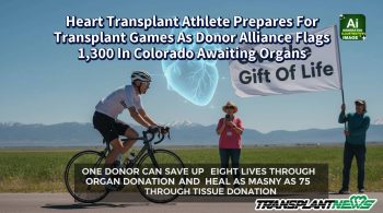 Heart Transplant Athlete Prepares For Transplant Games As Donor Alliance Flags 1,300 In Colorado Awaiting Organs