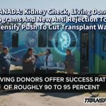 CANADA: Kidney Check, Living Donor Programs And New Anti Rejection Tools Intensify Push To Cut Transplant Waits