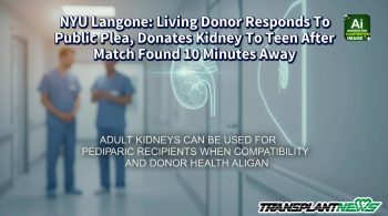 NYU Langone: Living Donor Responds To Public Plea, Donates Kidney To Teen After Match Found 10 Minutes Away