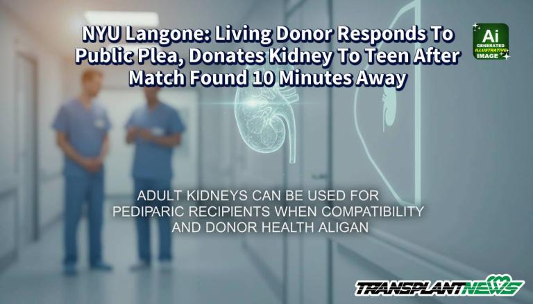 NYU Langone: Living Donor Responds To Public Plea, Donates Kidney To Teen After Match Found 10 Minutes Away