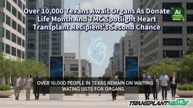 Over 10,000 Texans Await Organs As Donate Life Month And TMC Spotlight Heart Transplant Recipient’s Second Chance