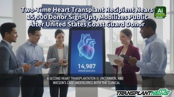 Two-Time Heart Transplant Recipient Nears 15,000 Donor Sign-Ups, Mobilizes Public After United States Coast Guard Donor