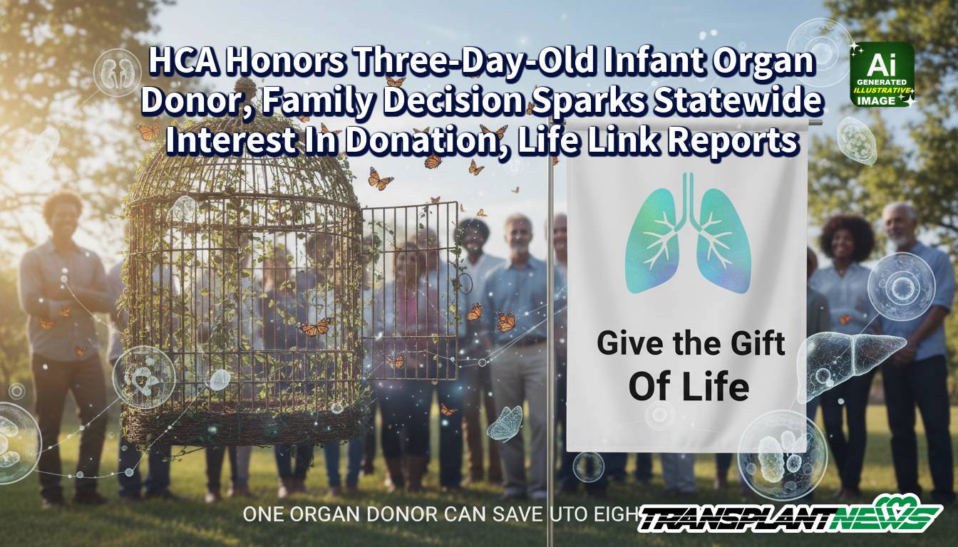 HCA Honors Three-Day-Old Infant Organ Donor, Family Decision Sparks Statewide Interest In Donation, Life Link Reports