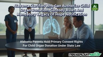 Alabama Clarifies Who Can Authorize Child Organ Donation, Custody Rules And Mandatory Legacy Of Hope Notification