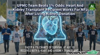 UPMC Team Beats 1% Odds: Heart And Kidney Transplant Recipient Works For NFL After Living Kidney Donation