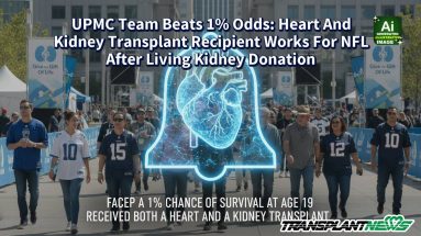 UPMC Team Beats 1% Odds: Heart And Kidney Transplant Recipient Works For NFL After Living Kidney Donation