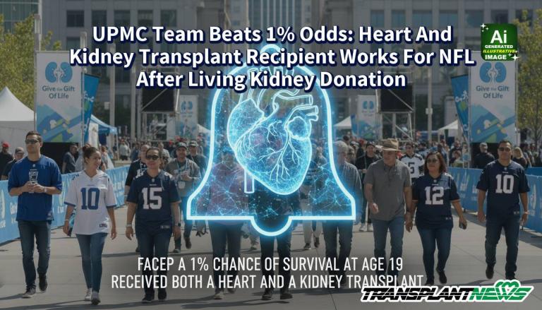 UPMC Team Beats 1% Odds: Heart And Kidney Transplant Recipient Works For NFL After Living Kidney Donation