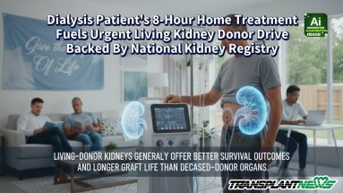 Dialysis Patient’s 8-Hour Home Treatment Fuels Urgent Living Kidney Donor Drive Backed By National Kidney Registry