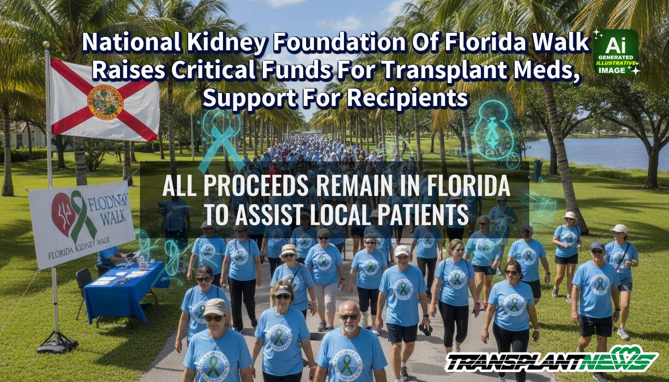 National Kidney Foundation Of Florida Walk Raises Critical Funds For Transplant Meds, Support For Recipients