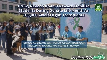 UNLV, Nevada Donor Network Mobilize Students During Donate Life Month As 108,000 Await Organ Transplants