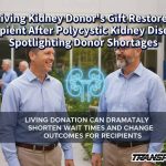 Living Kidney Donor’s Gift Restores Recipient After Polycystic Kidney Disease, Spotlighting Donor Shortages