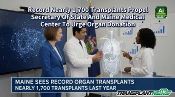 Record Nearly 1,700 Transplants Propel Secretary Of State And Maine Medical Center To Urge Organ Donation