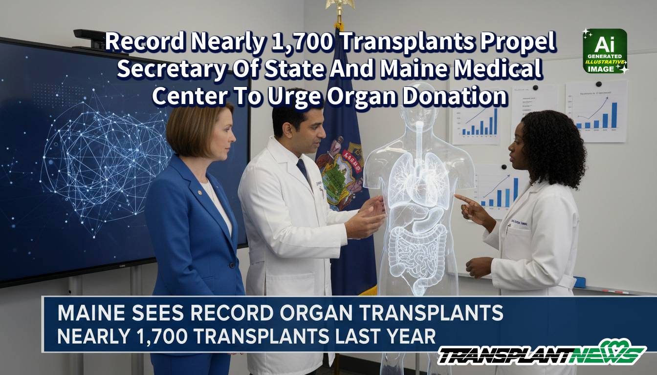 Record Nearly 1,700 Transplants Propel Secretary Of State And Maine Medical Center To Urge Organ Donation