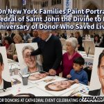Live On New York Families Paint Portraits at Cathedral of Saint John the Divine to Mark Anniversary of Donor Who Saved Lives