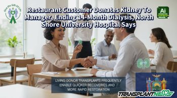Restaurant Customer Donates Kidney To Manager, Ending 14-Month Dialysis, North Shore University Hospital Says