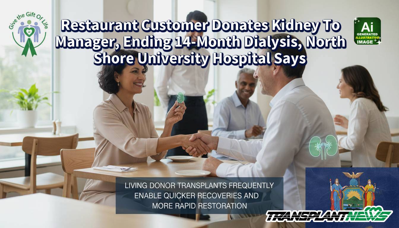 Restaurant Customer Donates Kidney To Manager, Ending 14-Month Dialysis, North Shore University Hospital Says