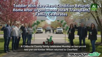 Toddler With Rare Heart Condition Returns Home After Urgent Donor Heart Transplant, Family Celebrates
