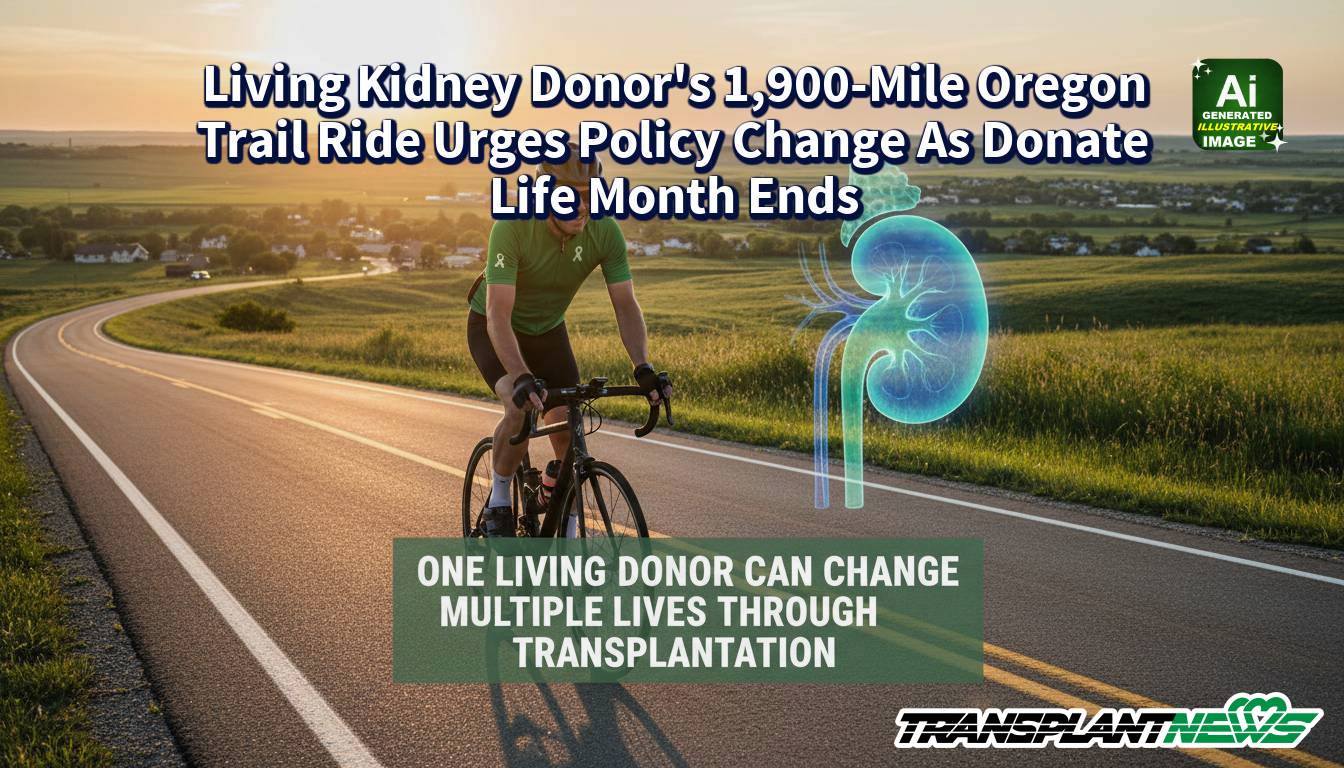Living Kidney Donor’s 1,900-Mile Oregon Trail Ride Urges Policy Change As Donate Life Month Ends