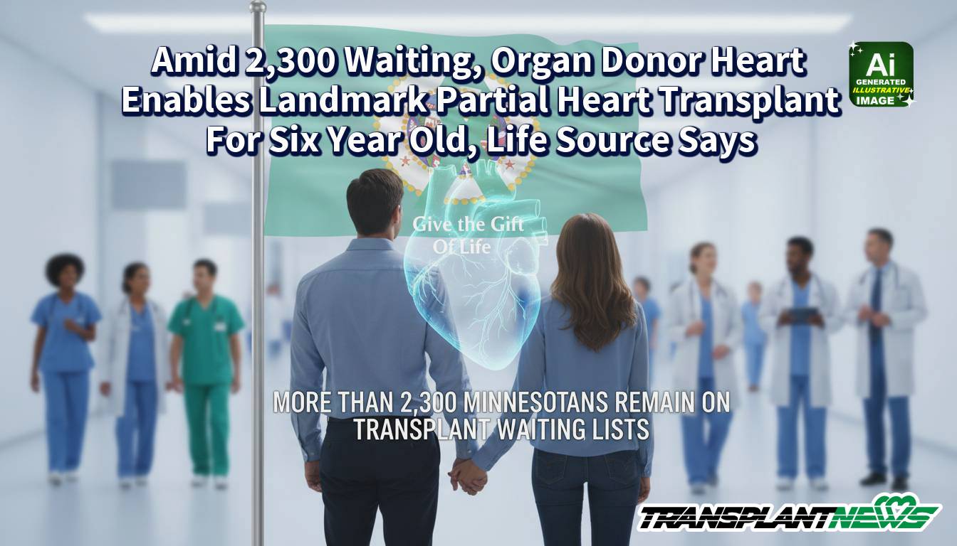 Amid 2,300 Waiting, Organ Donor Heart Enables Landmark Partial Heart Transplant For Six Year Old, Life Source Says