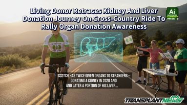 Living Donor Retraces Kidney And Liver Donation Journey On Cross-Country Ride To Rally Organ Donation Awareness
