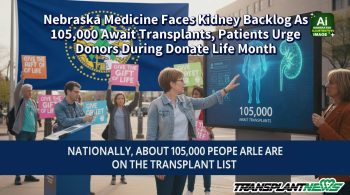 Nebraska Medicine Faces Kidney Backlog As 105,000 Await Transplants, Patients Urge Donors During Donate Life Month