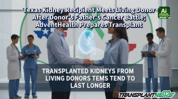 Texas Kidney Recipient Meets Living Donor After Donor’s Father’s Cancer Battle; AdventHealth Prepares Transplant