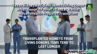 Texas Kidney Recipient Meets Living Donor After Donor’s Father’s Cancer Battle; AdventHealth Prepares Transplant