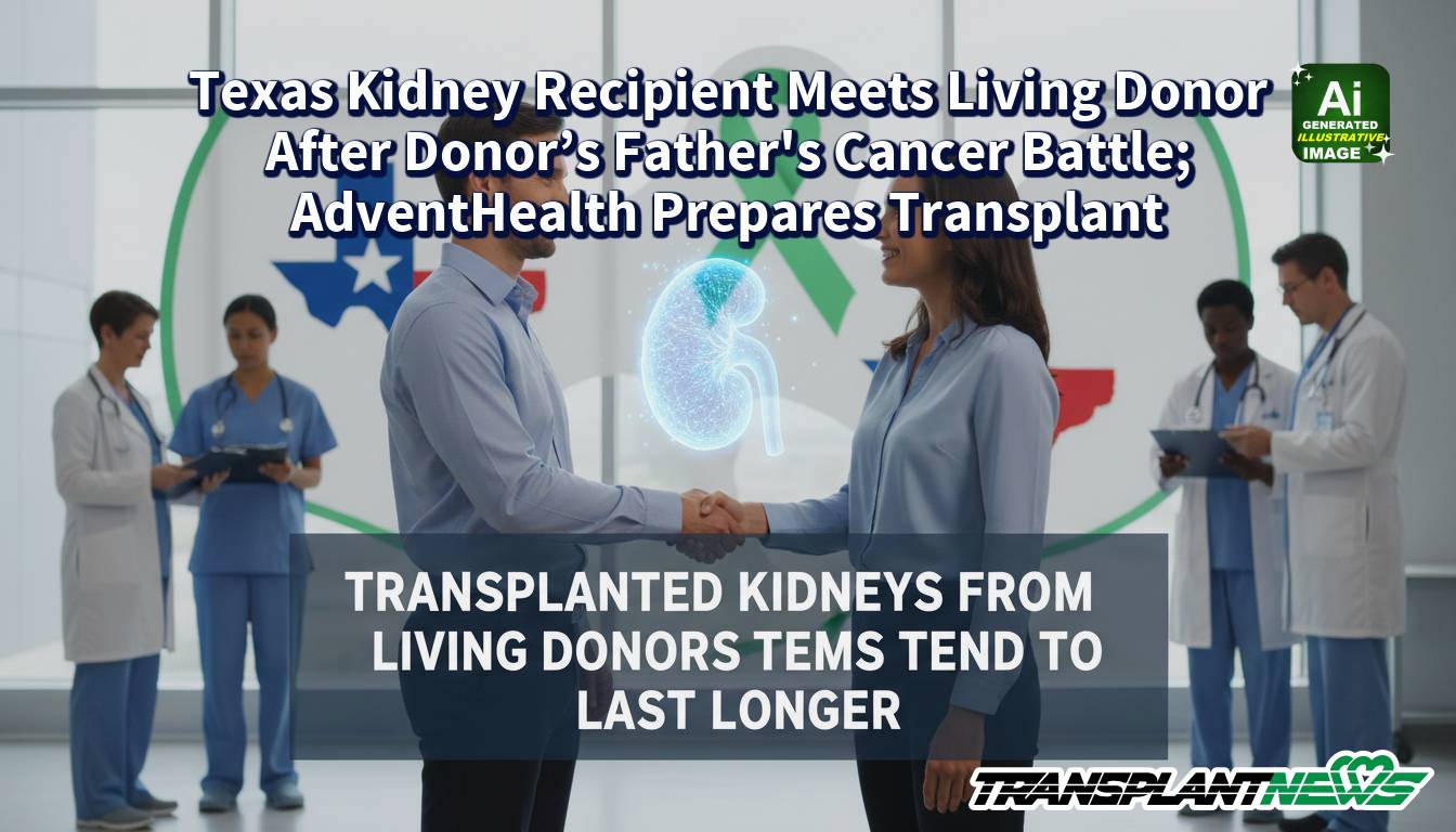 Texas Kidney Recipient Meets Living Donor After Donor’s Father’s Cancer Battle; AdventHealth Prepares Transplant