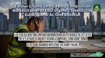 Former Ground Zero Cleanup Construction Worker, Father Of Four Urgently Seeks Living Kidney Donor As Time Runs Out