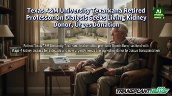 Texas A&M University Texarkana Retired Professor On Dialysis Seeks Living Kidney Donor, Urges Donation