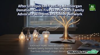 After Unexpected Passing, Multiorgan Donation Saves Five Lives, Spurs Family Advocate With Indiana Donor Network