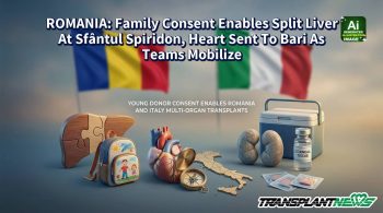 ROMANIA: Family Consent Enables Split Liver At Sfântul Spiridon, Heart Sent To Bari As Teams Mobilize