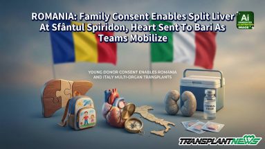 ROMANIA: Family Consent Enables Split Liver At Sfântul Spiridon, Heart Sent To Bari As Teams Mobilize