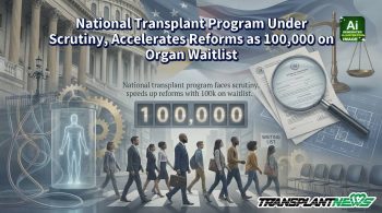 National Transplant Program Under Scrutiny, Accelerates Reforms as 100,000 on Organ Waitlist