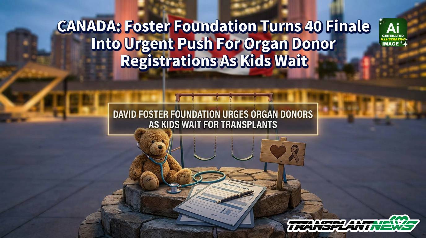 CANADA: Foster Foundation Turns 40 Finale Into Urgent Push For Organ Donor Registrations As Kids Wait