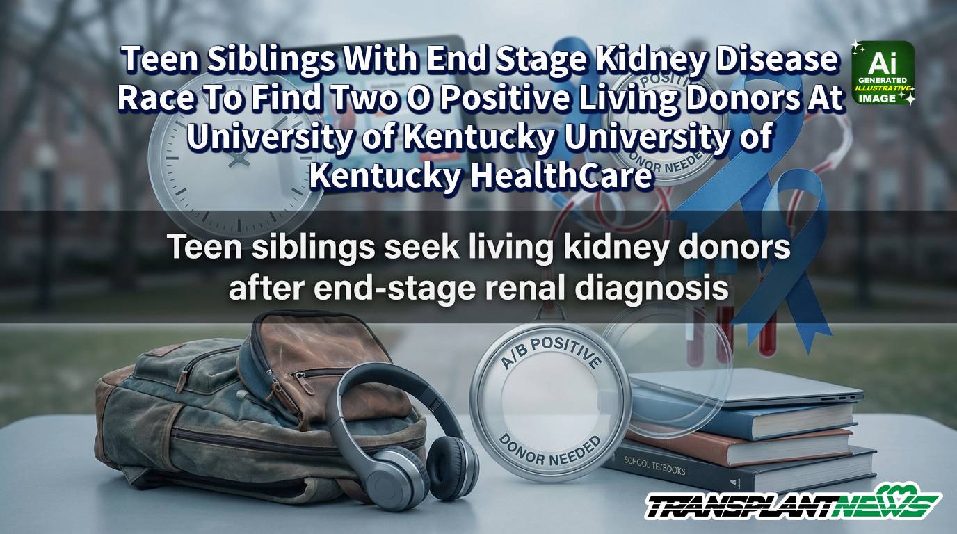 Teen Siblings With End Stage Kidney Disease Race To Find Two O Positive Living Donors At University of Kentucky University of Kentucky HealthCare